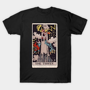 Tarot: The Tower (Vintage) T-Shirt